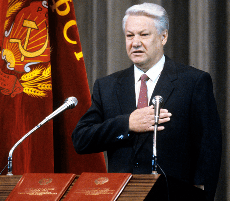 Сенсационная речь Б. Ельцина в конгрессе США, которая была запрещена к показу по ТВ